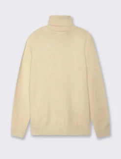 Uomo Piazza Italia Maglieria<Maglia collo alto lavorazione rasata, filato premium regular fit - ecru