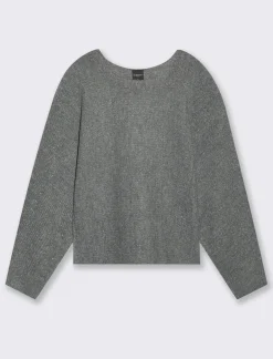 Donna Piazza Italia Donna|Maglieria<Maglia con filo effetto metallizzato paricollo e manica a pipistrello - mel.