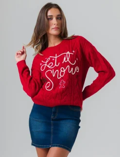 Piazza Italia Maglia con lavorazione a treccia e applicazione cordoncino - var 2 Discount