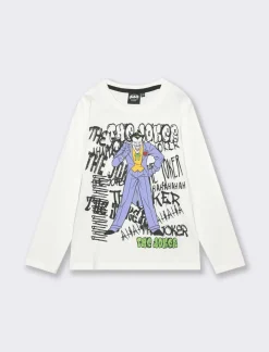 Bambino Piazza Italia Bambino|Maglieria<Maglia con manica in contrasto, stampata con personaggio the Joker da bambino - sporco