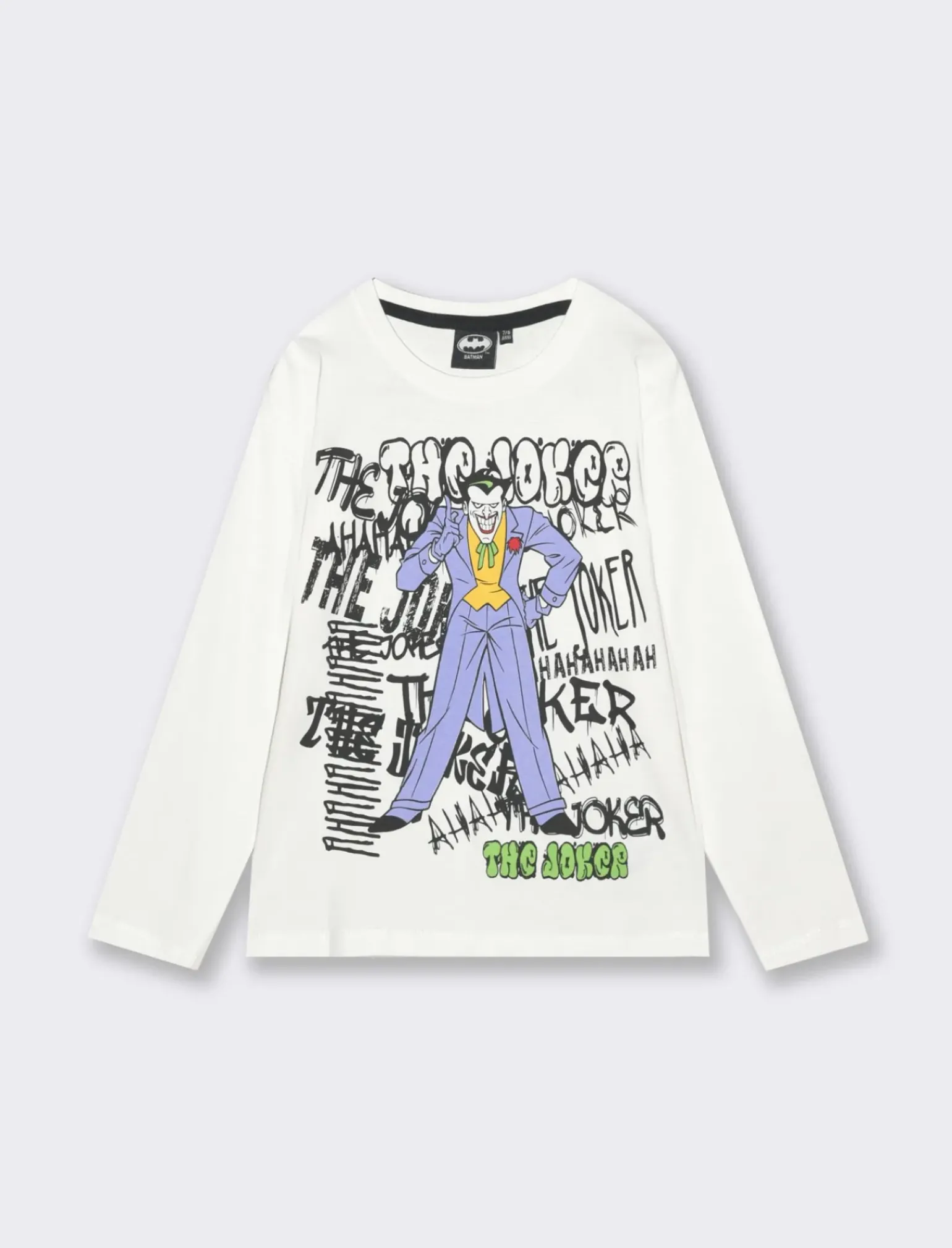 Bambino Piazza Italia Bambino|Maglieria<Maglia con manica in contrasto, stampata con personaggio the Joker da bambino - sporco