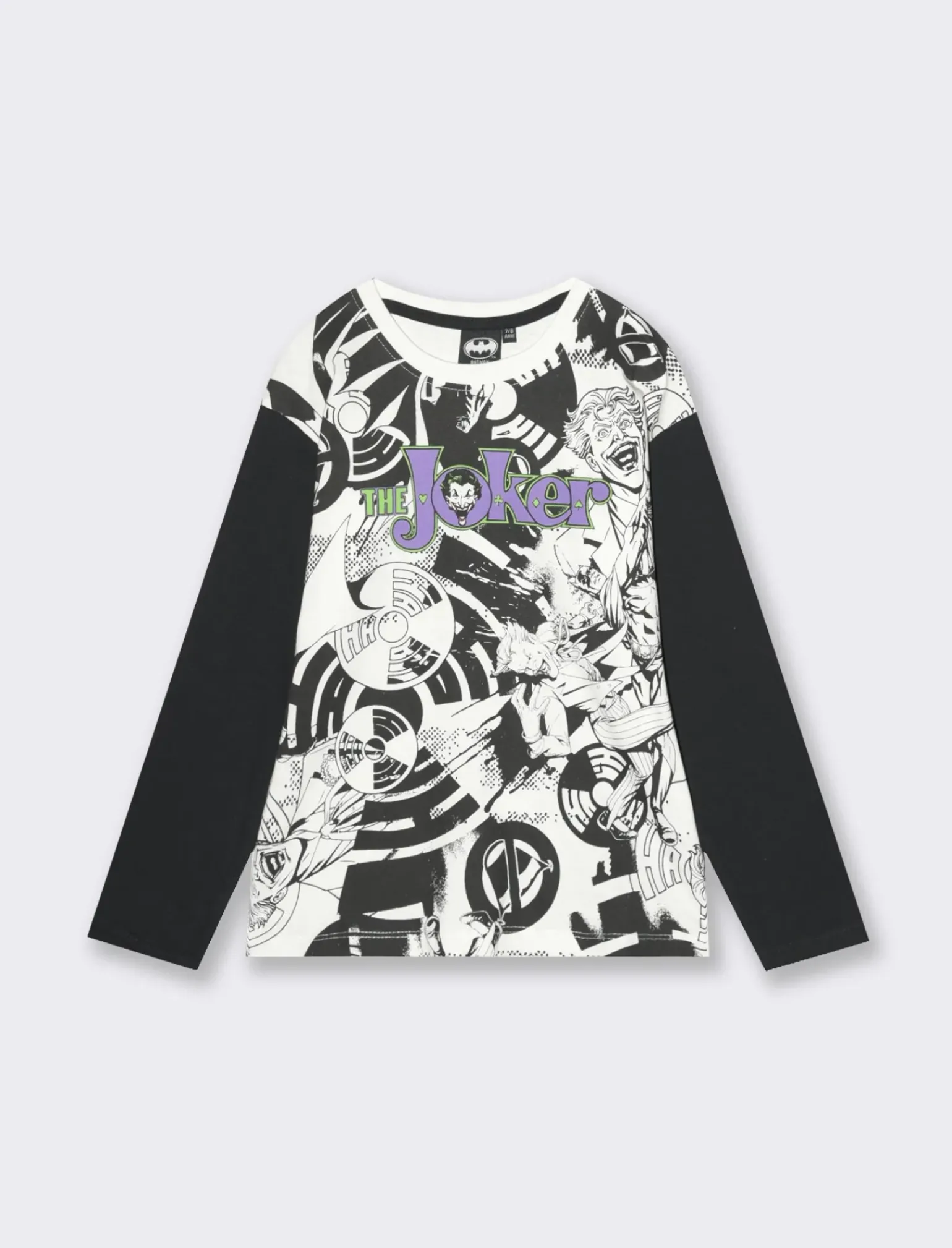 Bambino Piazza Italia Bambino|Maglieria<Maglia con manica in contrasto, stampata con personaggio the Joker da bambino -