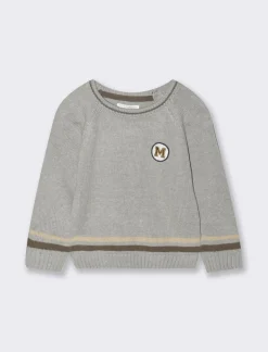 Piazza Italia Neonato|Maglieria<Maglia con righe jacquard e patch - mel.