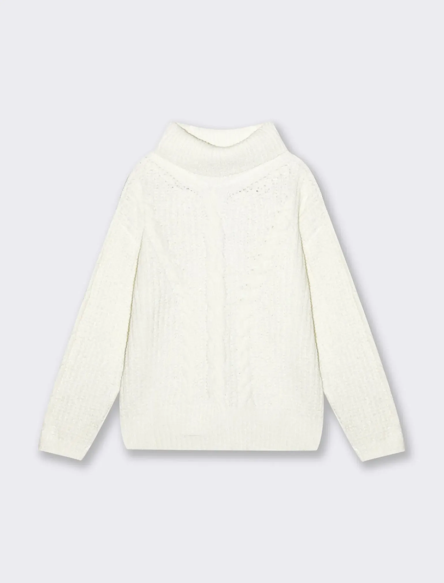 Piazza Italia Bambina|Maglieria<Maglia da bambina a collo alto e vestibilità ampia - sporco