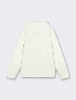 Piazza Italia Bambina|Maglieria<Maglia da bambina a collo alto e vestibilità ampia - sporco