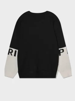 Bambino Piazza Italia Bambino|Maglieria<Maglia girocollo bicolore con disegno jacquard -