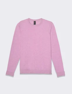 Donna Piazza Italia Donna|Maglieria<Maglia girocollo con vestibilità comfort e dettagli lurex - BEGONIA