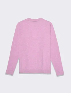 Donna Piazza Italia Donna|Maglieria<Maglia girocollo con vestibilità comfort e dettagli lurex - BEGONIA