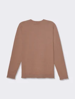 Donna Piazza Italia Donna|Maglieria<Maglia girocollo con vestibilità comfort e dettagli lurex - castoro