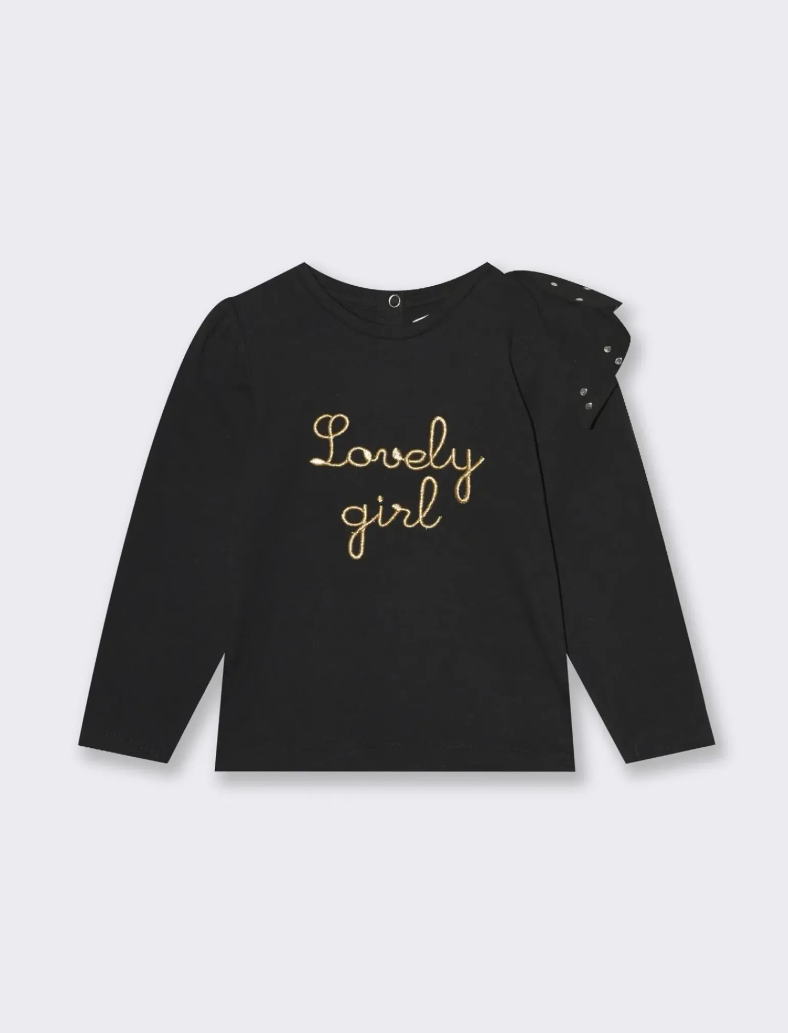 Piazza Italia Neonata<Maglia girocollo con applicazione fiocco -