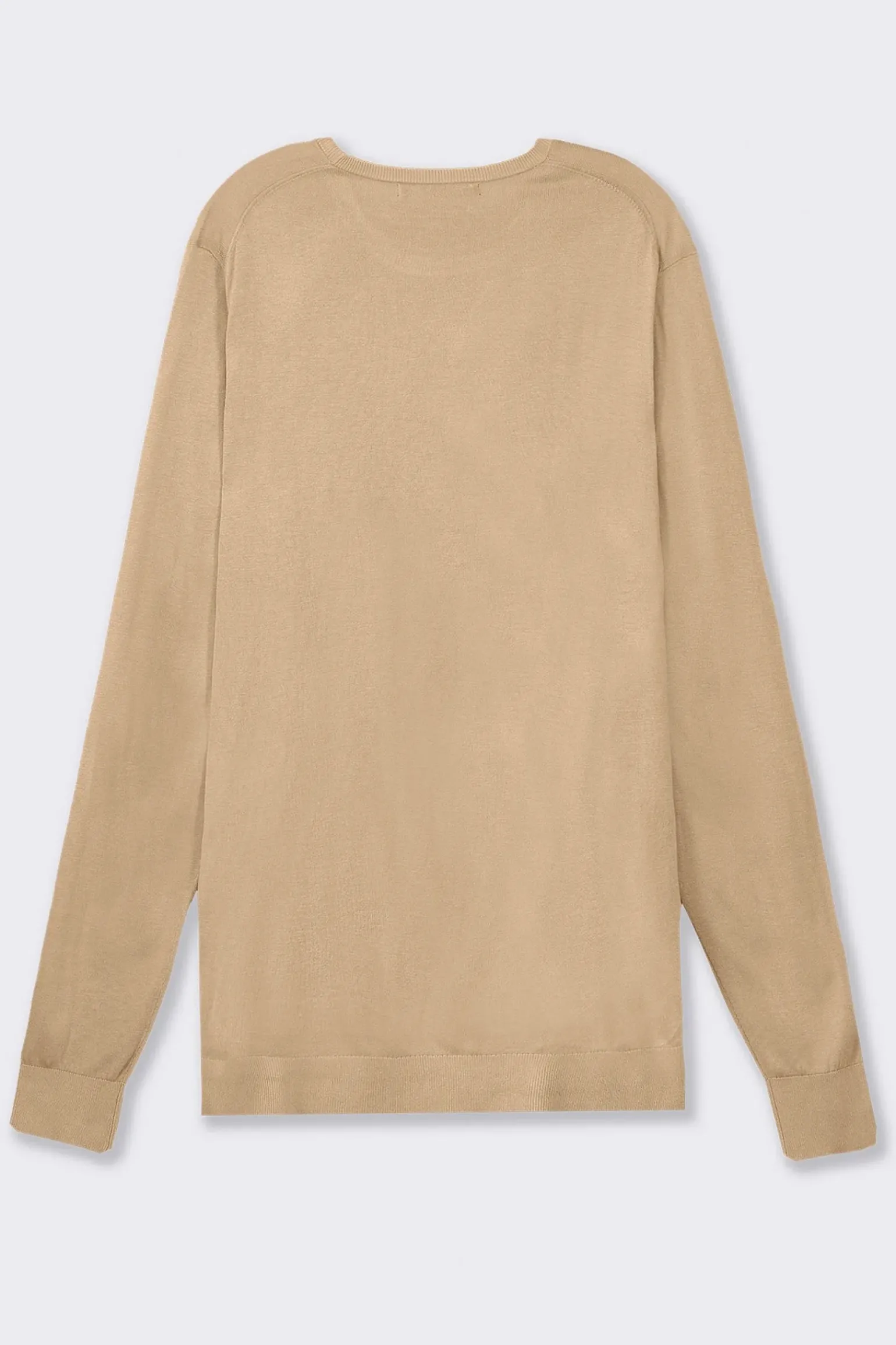 Uomo Piazza Italia Uomo|Maglieria<Maglia girocollo con filato effetto cachemere - tortora