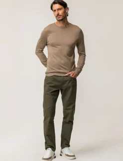 Uomo Piazza Italia Uomo|Maglieria<Maglia girocollo con filato effetto cachemere - tortora