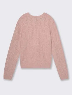 Donna Piazza Italia Donna|Maglieria<Maglia girocollo con lavorazioni e filo effetto metalizzato - antico