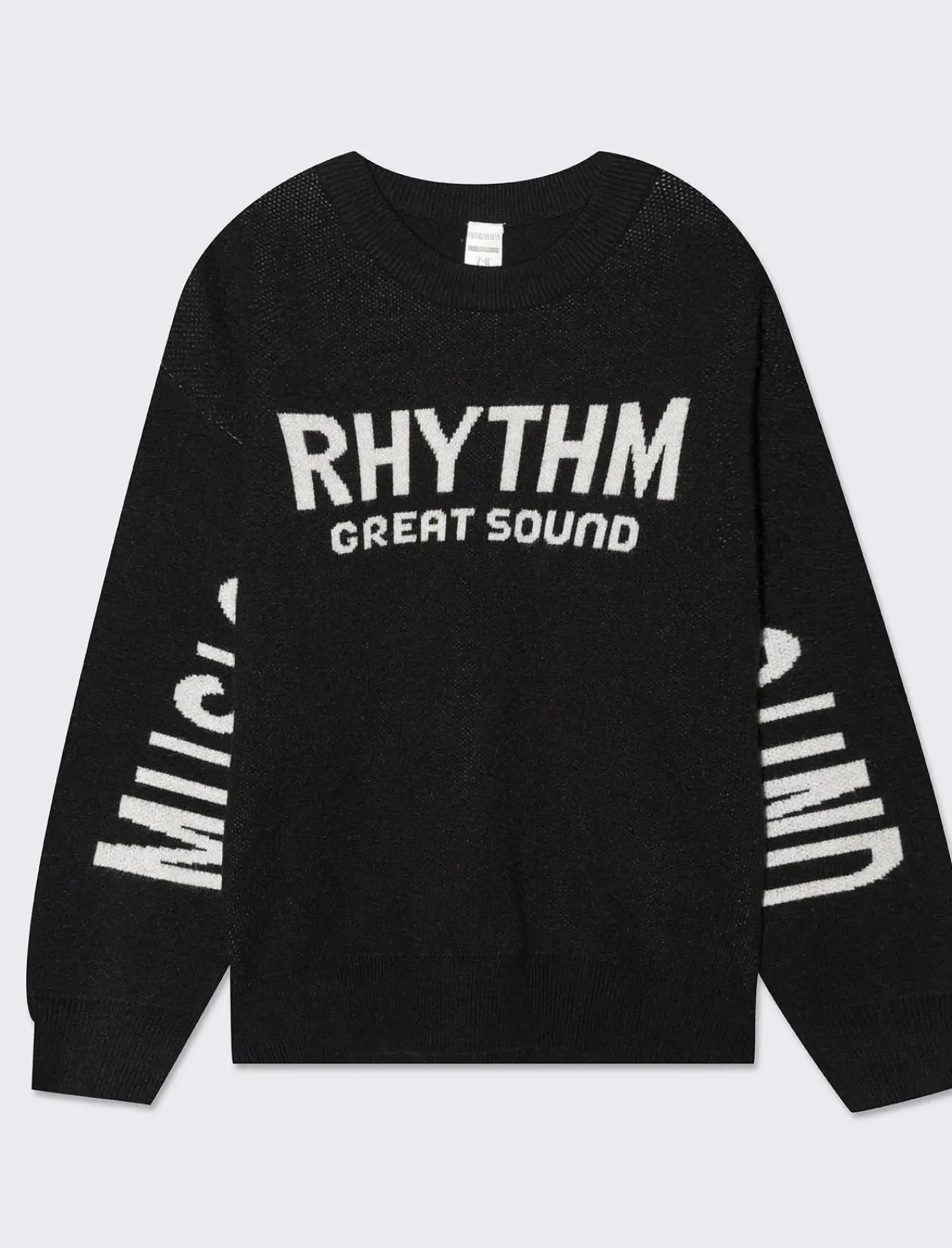 Bambino Piazza Italia Bambino|Maglieria<Maglia girocollo con scritta jacquard bicolore -