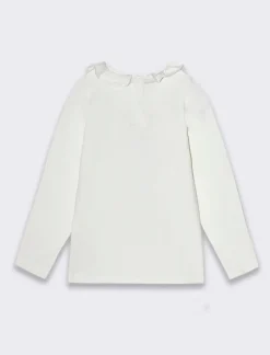 Piazza Italia Neonata<Maglia girocollo con stampa frontale orsetto - panna