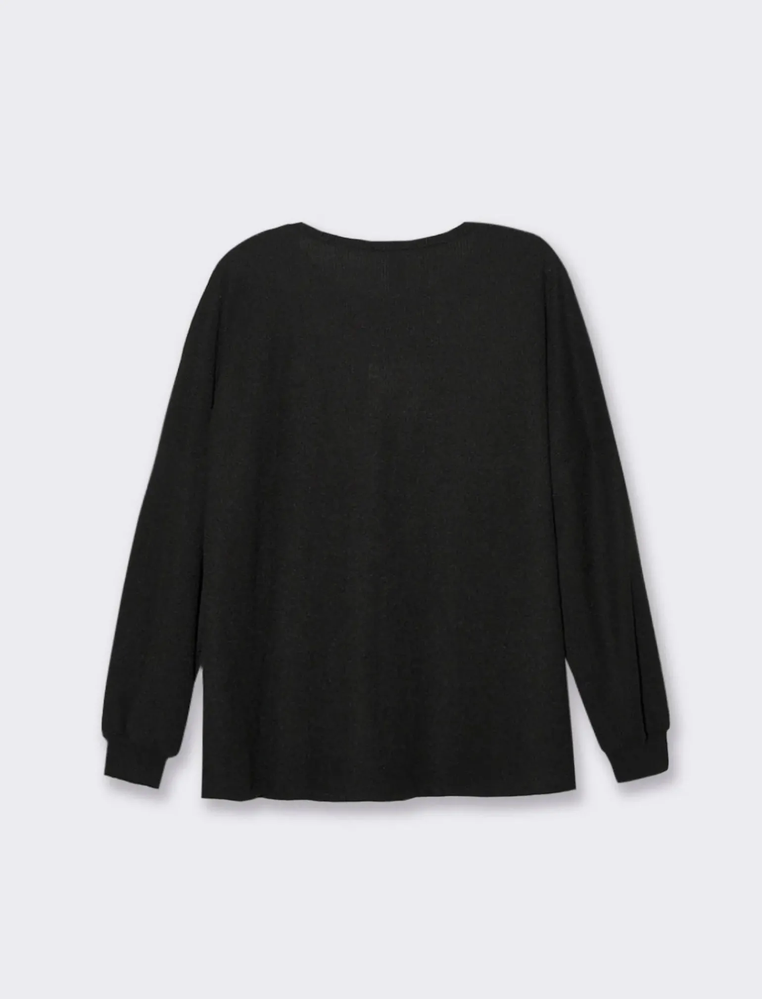 Donna Piazza Italia Maglieria<Maglia girocollo con tessuto a coste -