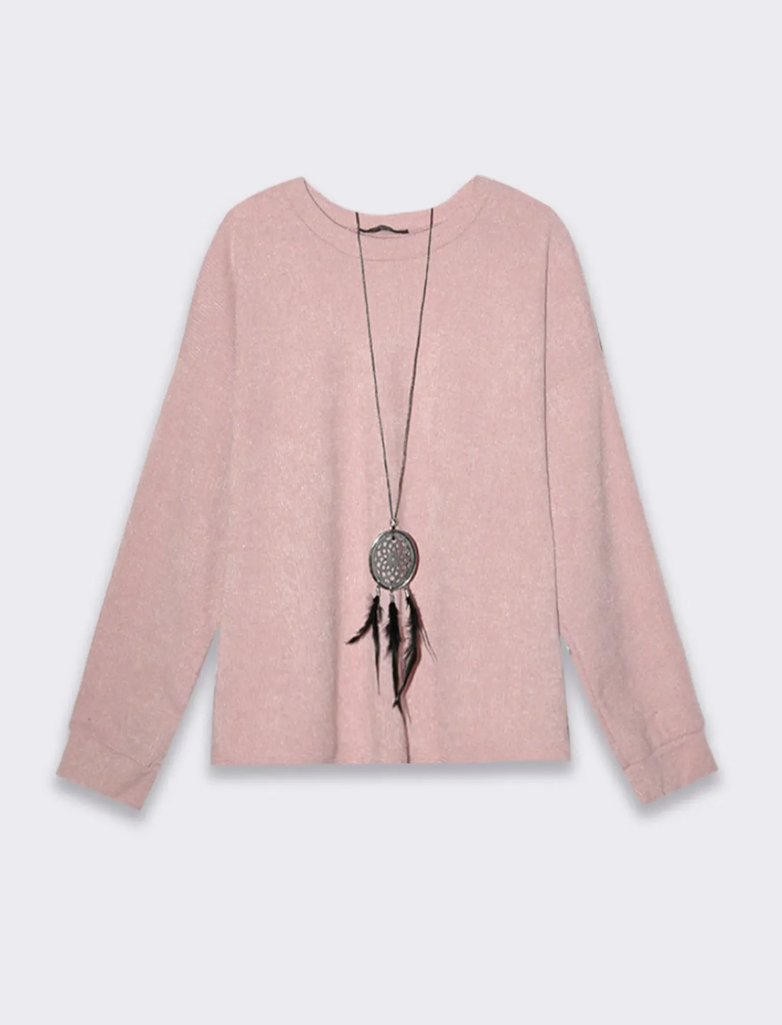 Donna Piazza Italia Maglieria<Maglia girocollo con tessuto a coste -