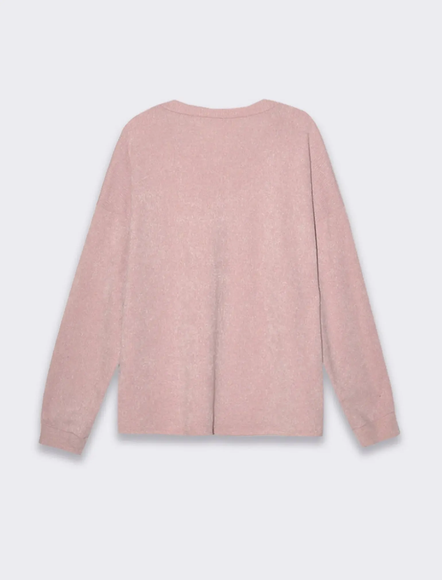 Donna Piazza Italia Maglieria<Maglia girocollo con tessuto a coste -