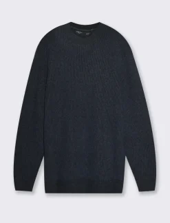 Uomo Piazza Italia Maglieria<Maglia girocollo effetto lana regular fit con lavorazione a coste - Avion