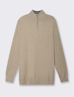 Uomo Piazza Italia Maglieria<Maglia girocollo filato premium regular fit con toppe effetto suede -