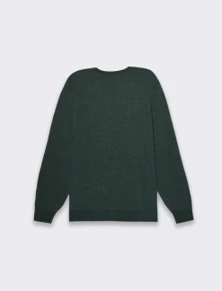 Uomo Piazza Italia Maglieria<Maglia girocollo in ciniglia a coste, regular fit - scuro