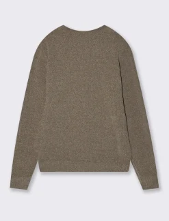 Uomo Piazza Italia Maglieria<Maglia girocollo in ciniglia lavorazione jacquard - Verde kaki