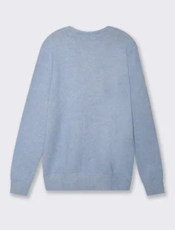 Uomo Piazza Italia Maglieria<Maglia girocollo lavorazione rasata, filato premium regular fit - Celeste