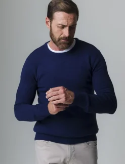 Uomo Piazza Italia Maglieria<Maglia girocollo lavorazione rasata, filato premium regular fit -