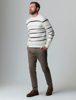 Uomo Piazza Italia Maglieria<Maglia girocollo lavorazione jacquard fantasia astratta regular fit - panna