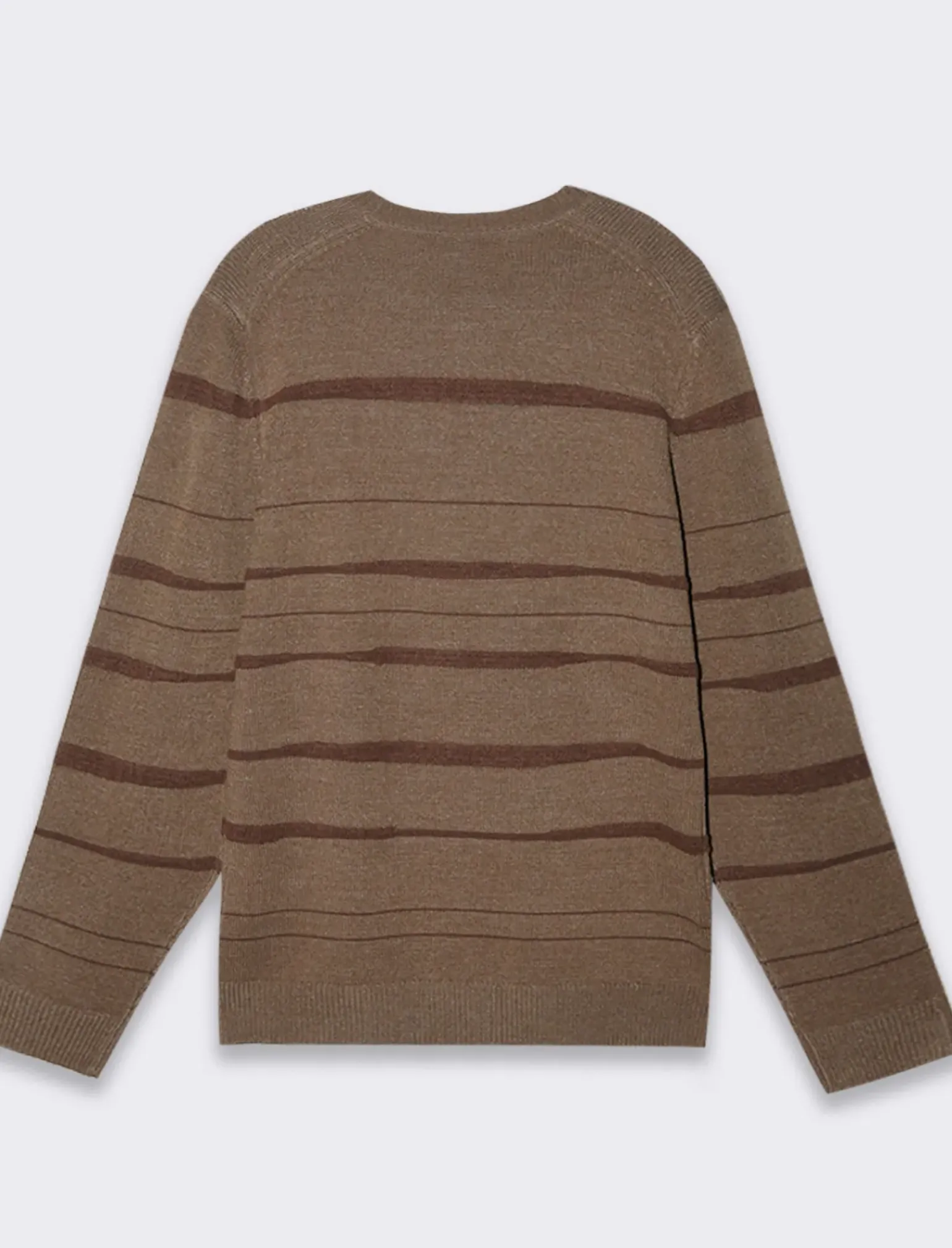 Uomo Piazza Italia Uomo|Maglieria<Maglia girocollo lavorazione jacquard fantasia astratta regular fit - fango