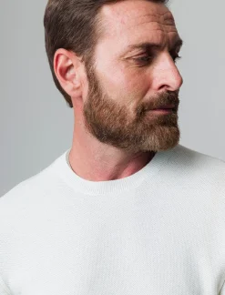 Uomo Piazza Italia Maglieria<Maglia girocollo lavorazione jacquard fantasia a fasce, regular fit - fango