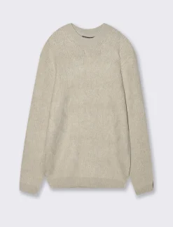 Uomo Piazza Italia Maglieria<Maglia girocollo lavorazione full jacquard regular fit - Beige ecru