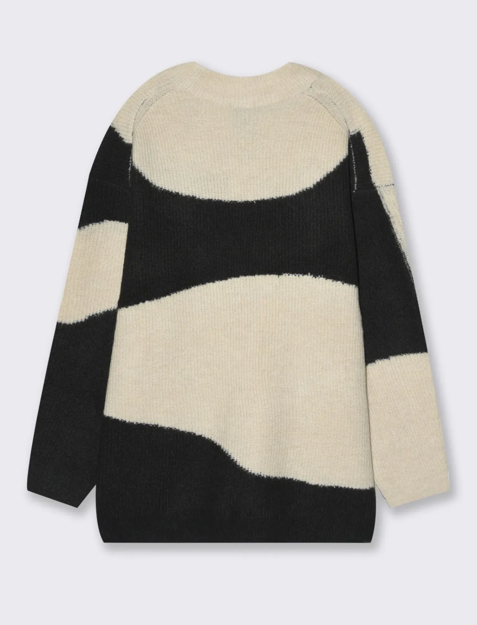 Donna Piazza Italia Donna|Maglieria<Maglia girocollo manica lunga a strisce e vestibilità oversize - var 1