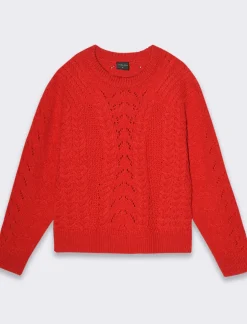 Donna Piazza Italia Maglieria<Maglia girocollo manica lunga e fondo a costa elastica -