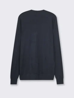 Uomo Piazza Italia Uomo|Maglieria<Maglia girocollo slim fit con costina al collo -