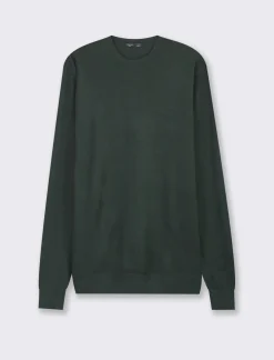 Uomo Piazza Italia Uomo|Maglieria<Maglia girocollo slim fit con costina al collo -