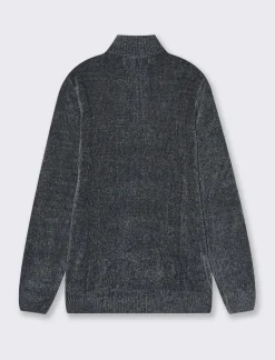 Uomo Piazza Italia Maglieria<Maglia in ciniglia collo alto con cerniera, regular fit - Avion