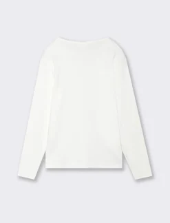 Piazza Italia Bambina|T-Shirt E Top<Maglia in costina con applicazione perline sul davanti con rete e stampa - sporco