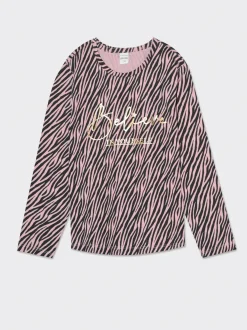Piazza Italia Bambina|T-Shirt E Top<Maglia in cotone con fantasie e stampe frontali da bambina -