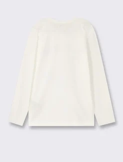 Bambino Piazza Italia Bambino|Maglieria<Maglia in cotone manica lunga con stampa frontale e vestibilità regular - sporco