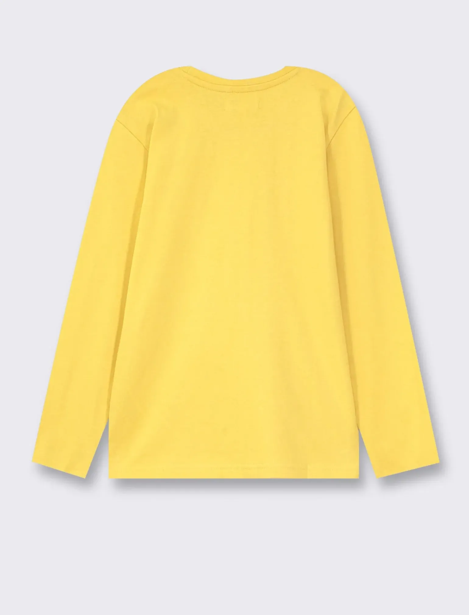 Bambino Piazza Italia Bambino|Maglieria<Maglia in cotone manica lunga con stampa frontale e vestibilità regular - Ocra