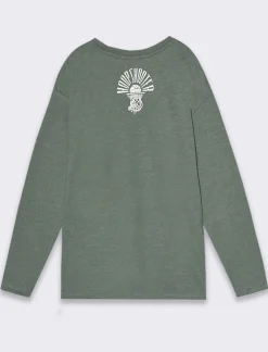 Bambino Piazza Italia Bambino|Maglieria<Maglia in jersey con doppia stampa fronte retro in stile pop - salvia