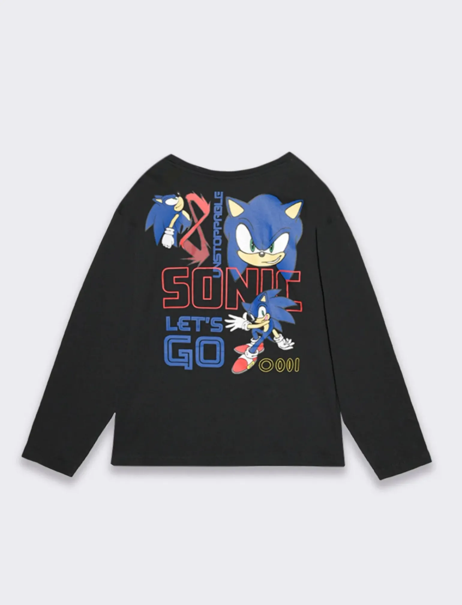 Bambino Piazza Italia Bambino|Maglieria<Maglia in jersey con stampa sia davanti che sul retro Sonic -