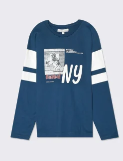 Bambino Piazza Italia Bambino|Maglieria<Maglia in jersey di cotone e stampa college - Ottanio