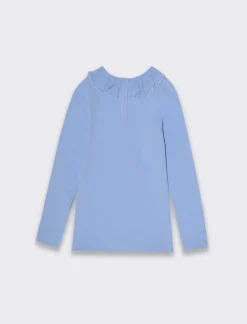 Piazza Italia Neonata<Maglia in jersey e girocollo con applicazione di pelliccia -