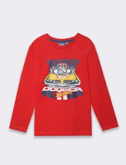 Bambino Piazza Italia Bambino|Maglieria<Maglia in jersey manica lunga con stampe Hot Wheels -