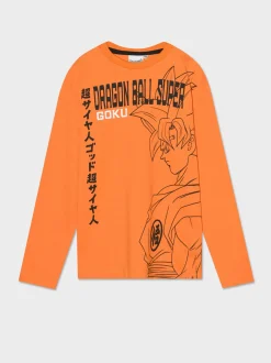 Bambino Piazza Italia Bambino|Maglieria<Maglia in jersey maniche lunghe con stampe di Dragon ball. - Arancio