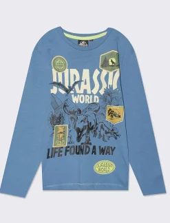Bambino Piazza Italia Bambino|Maglieria<Maglia in jersey maniche lunghe Jurassic Park in due varianti colore -