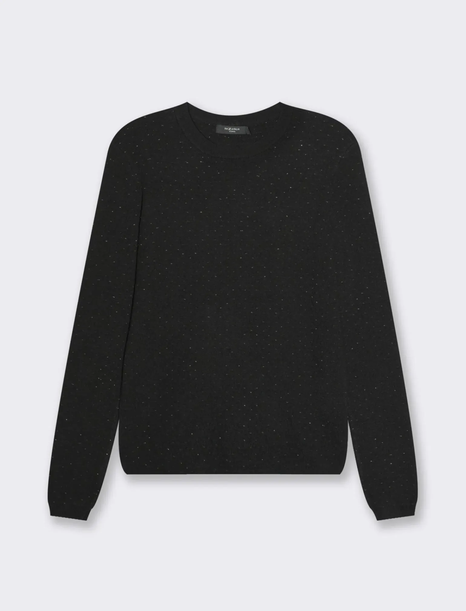 Donna Piazza Italia Donna|Maglieria<Maglia in morbido filato girocollo in jaquard effetto metallizzato -