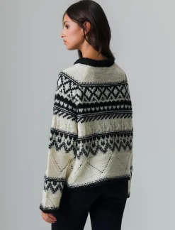 Piazza Italia Maglia jacquard con lavorazione pointelle manica raglan svasata - var 1 Shop